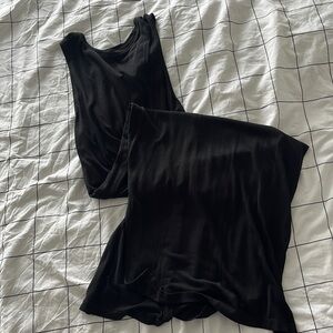 H&M black midi dress- size S